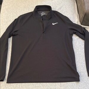 Nike Black Long Sleeve Quarter Zip Pullover